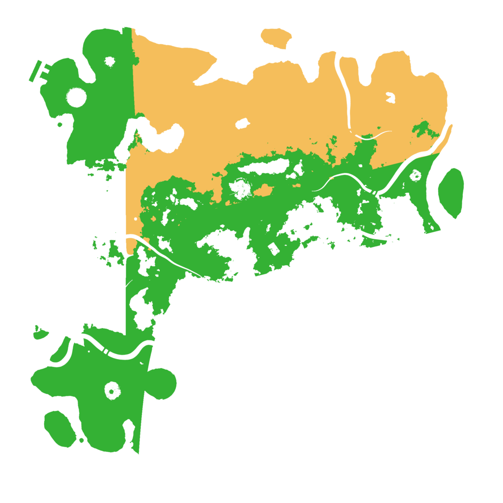 Biome Rust Map: Procedural Map, Size: 4500, Seed: 953815487