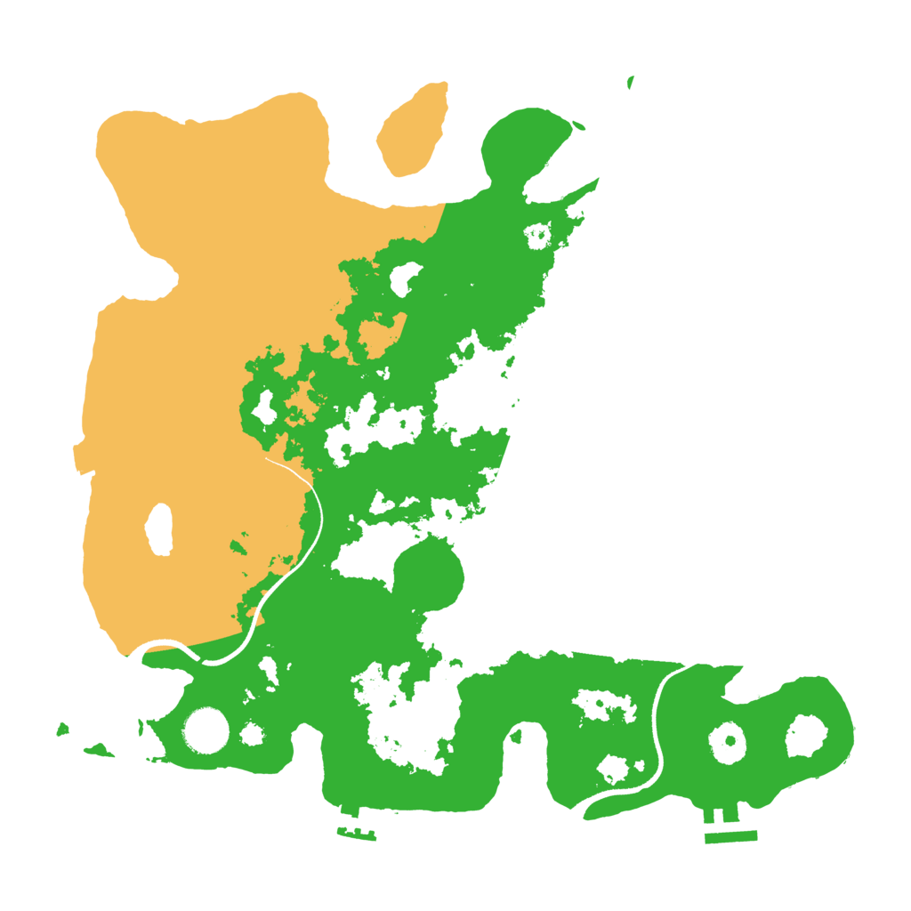 Biome Rust Map: Procedural Map, Size: 3500, Seed: 662065995