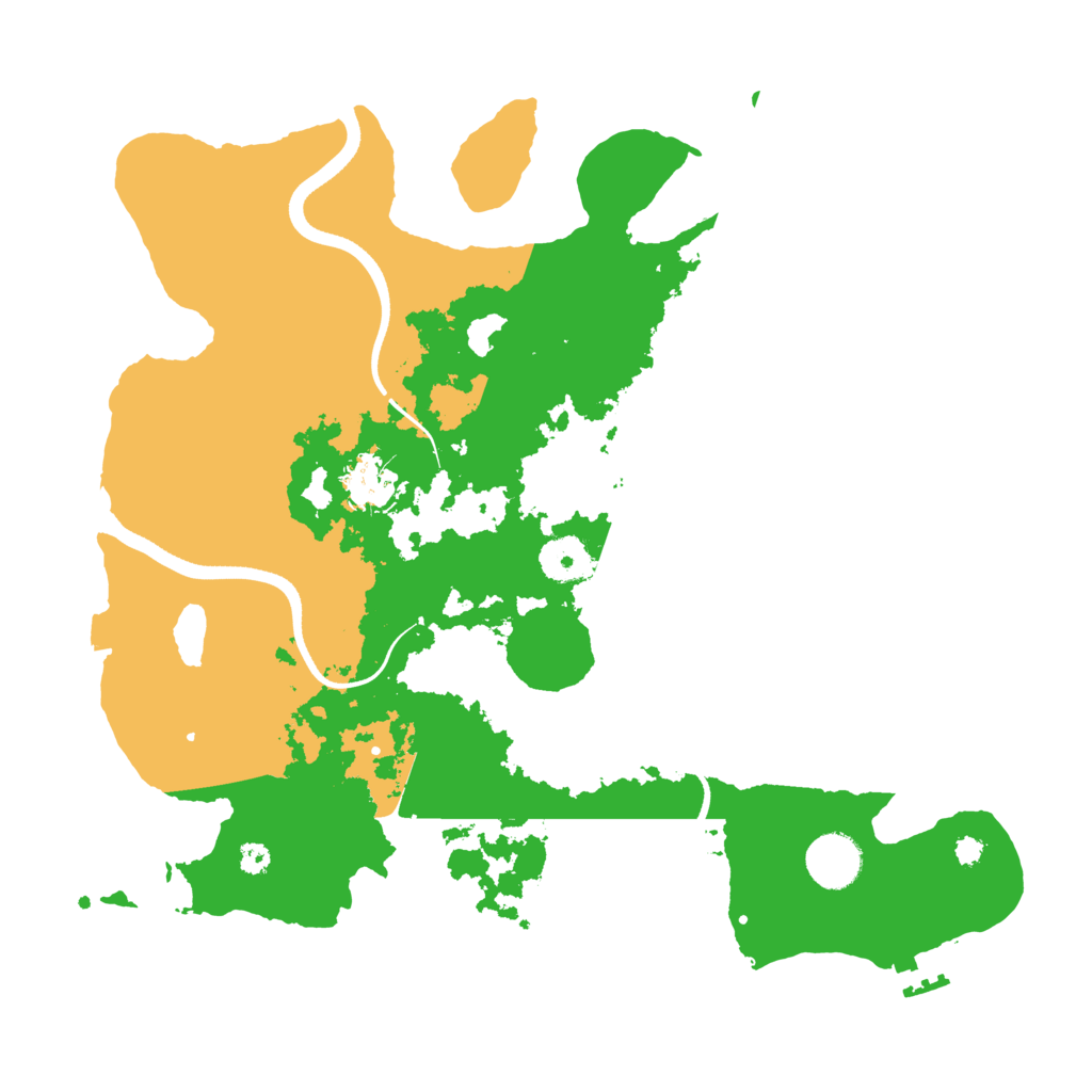 Biome Rust Map: Procedural Map, Size: 3500, Seed: 662065995