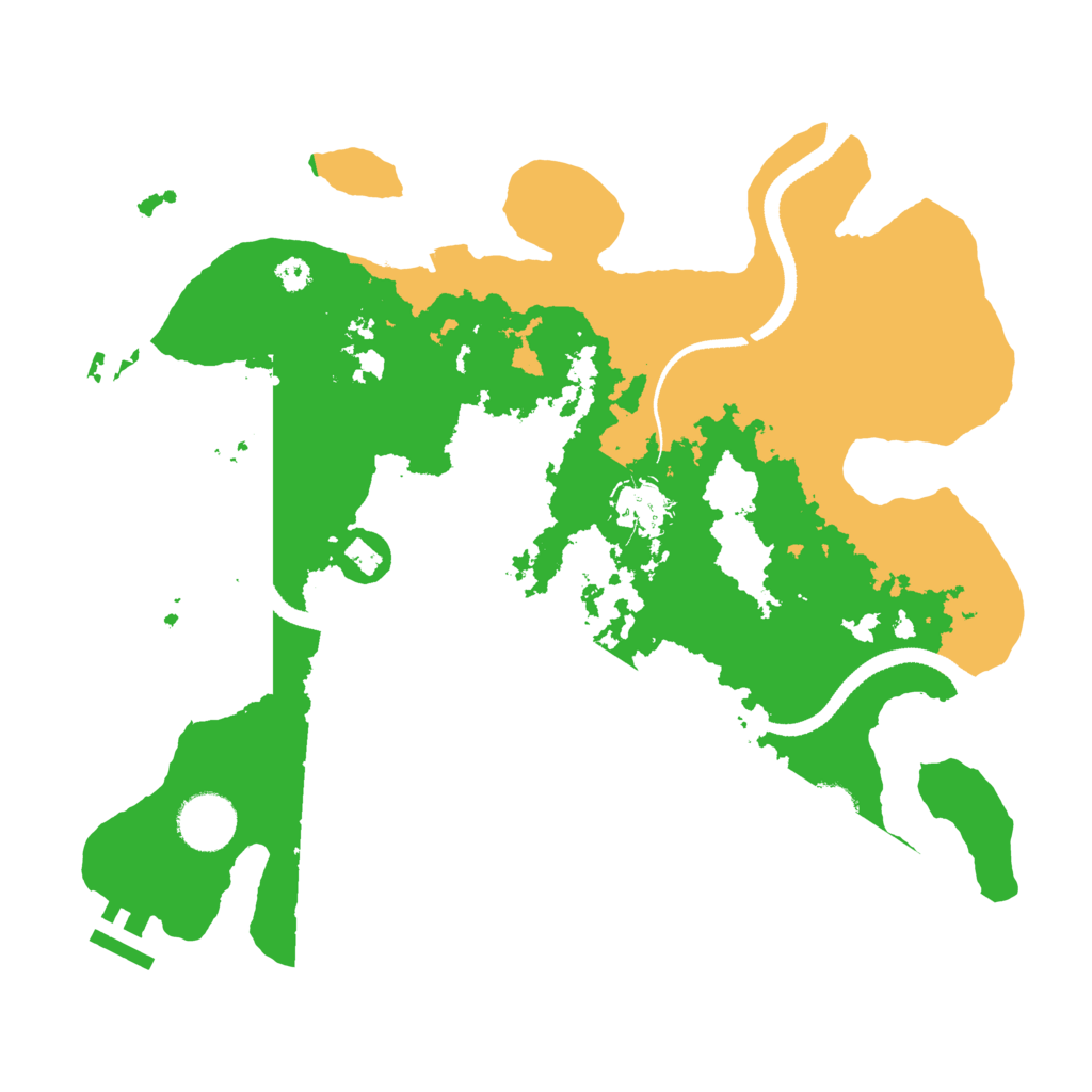 Biome Rust Map: Procedural Map, Size: 3300, Seed: 123290155