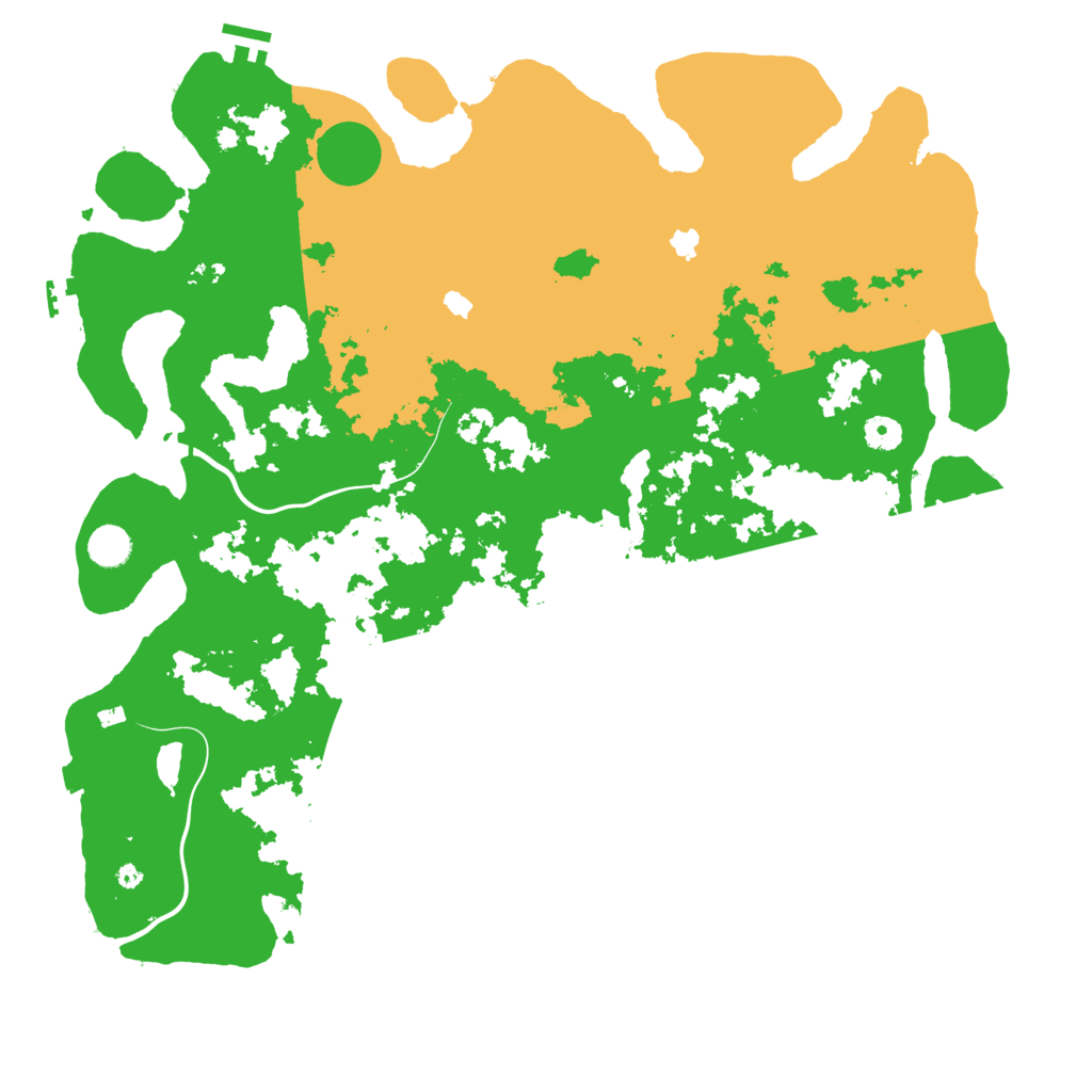 Biome Rust Map: Procedural Map, Size: 4500, Seed: 1999215907