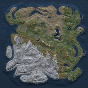 Thumbnail Rust Map: Procedural Map, Size: 4250, Seed: 603297, 16 Monuments