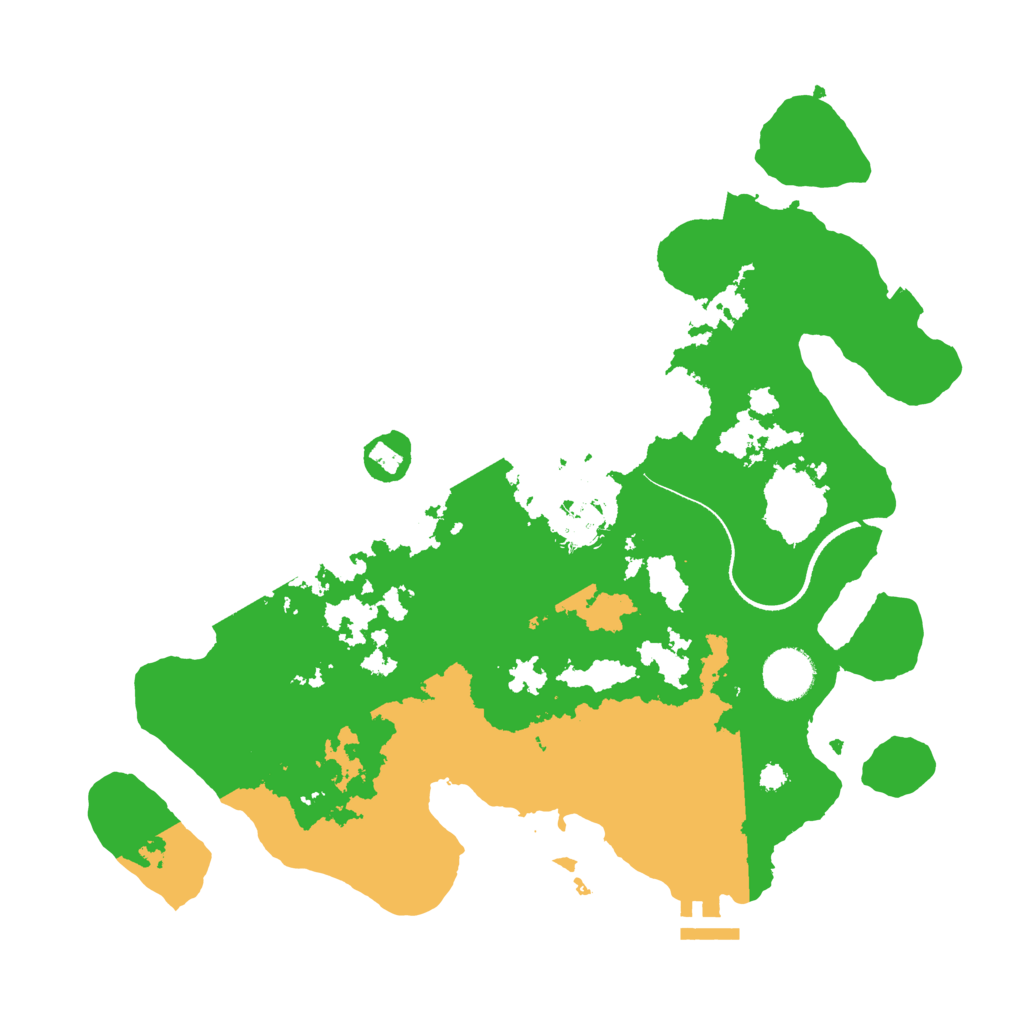 Biome Rust Map: Procedural Map, Size: 3500, Seed: 1080795978