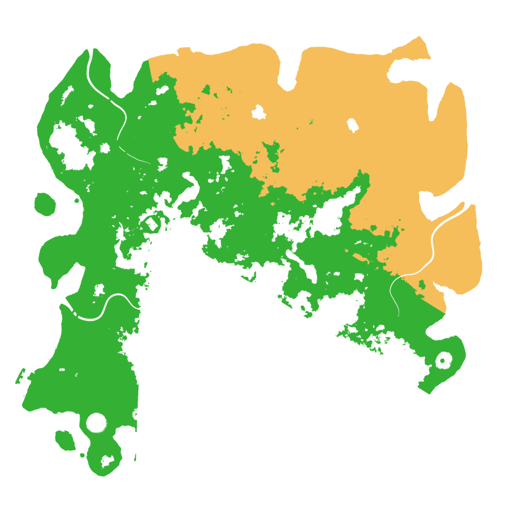 Biome Rust Map: Procedural Map, Size: 4500, Seed: 53246