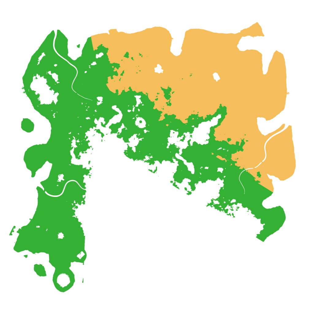 Biome Rust Map: Procedural Map, Size: 4500, Seed: 53246