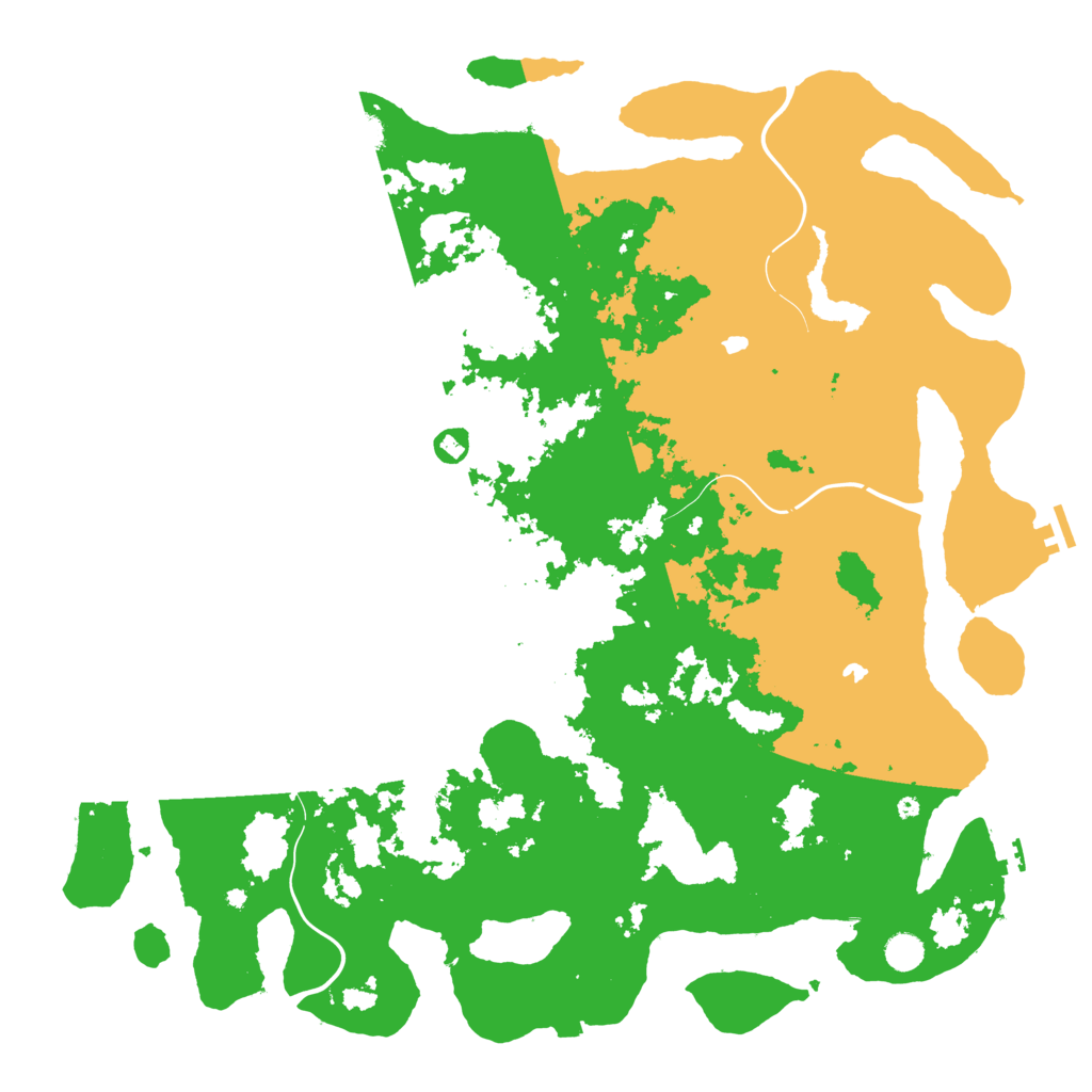Biome Rust Map: Procedural Map, Size: 5000, Seed: 48000