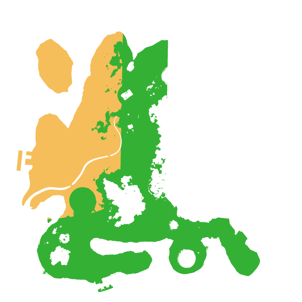Biome Rust Map: Procedural Map, Size: 3000, Seed: 6164589