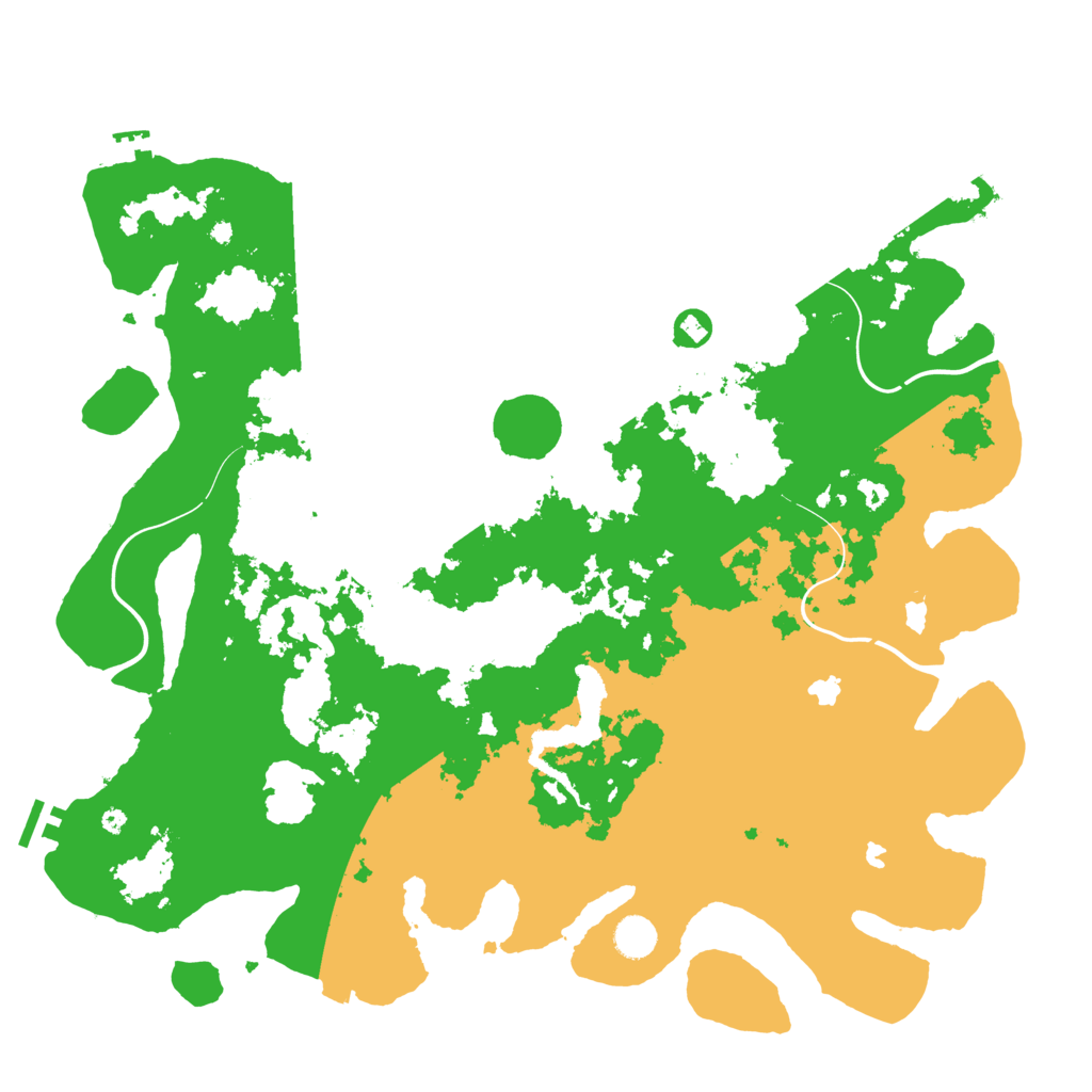 Biome Rust Map: Procedural Map, Size: 4500, Seed: 197