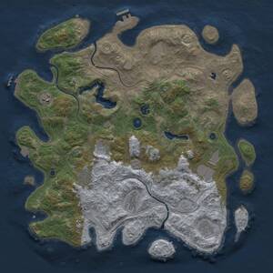 Thumbnail Rust Map: Procedural Map, Size: 4250, Seed: 870214380, 16 Monuments