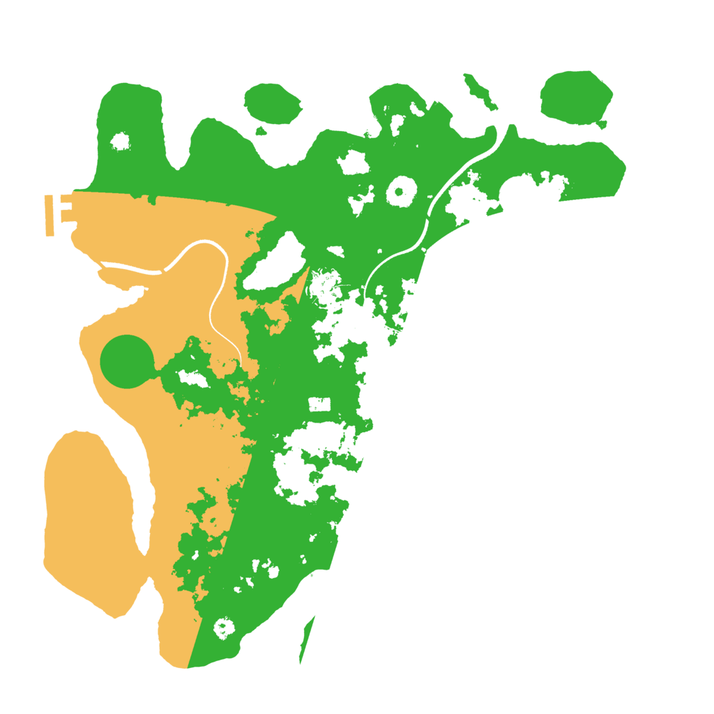 Biome Rust Map: Procedural Map, Size: 3500, Seed: 83620946