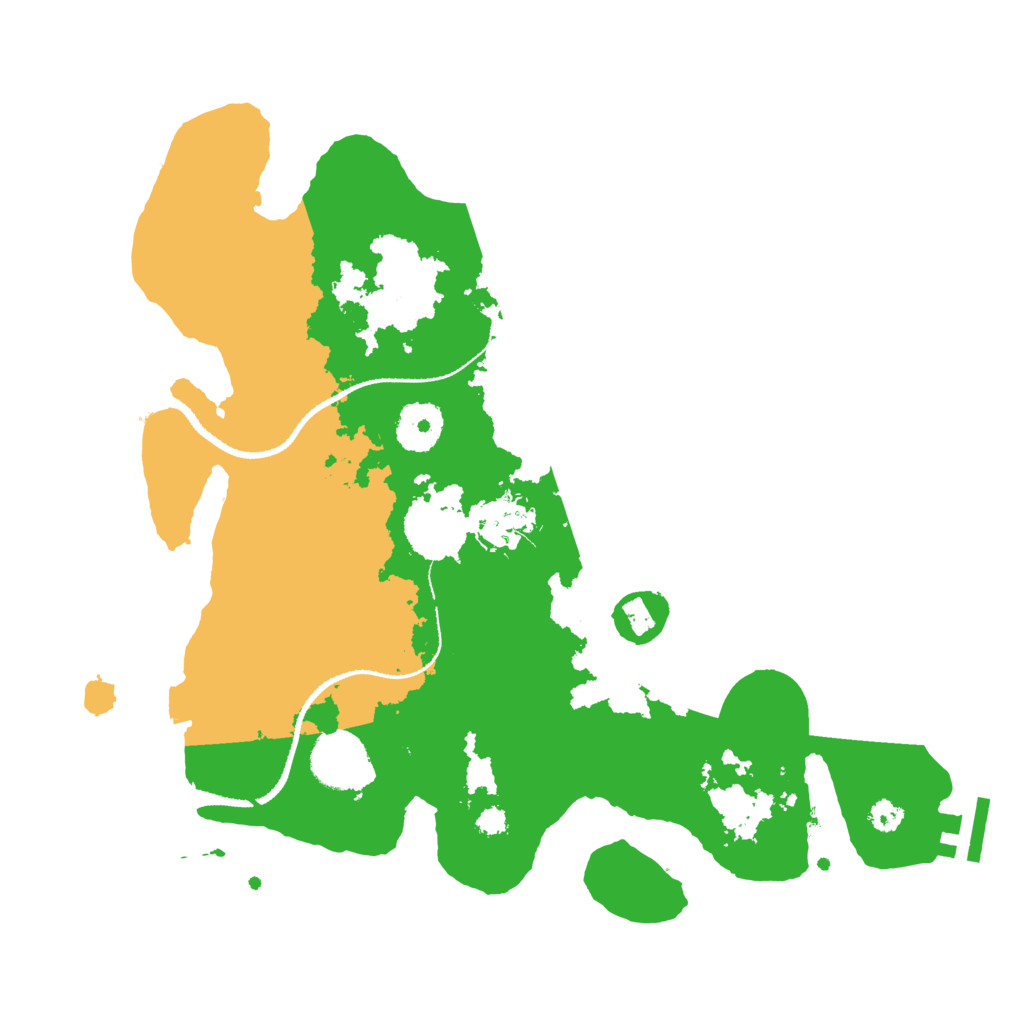 Biome Rust Map: Procedural Map, Size: 3200, Seed: 2099170582