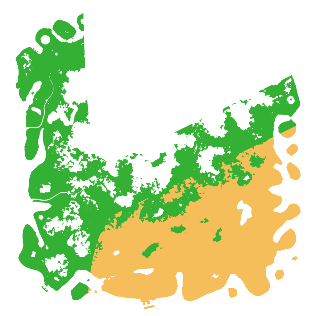 Biome Rust Map: Procedural Map, Size: 6000, Seed: 2580