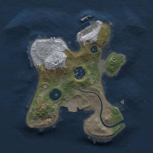 Thumbnail Rust Map: Procedural Map, Size: 2000, Seed: 101230260, 4 Monuments