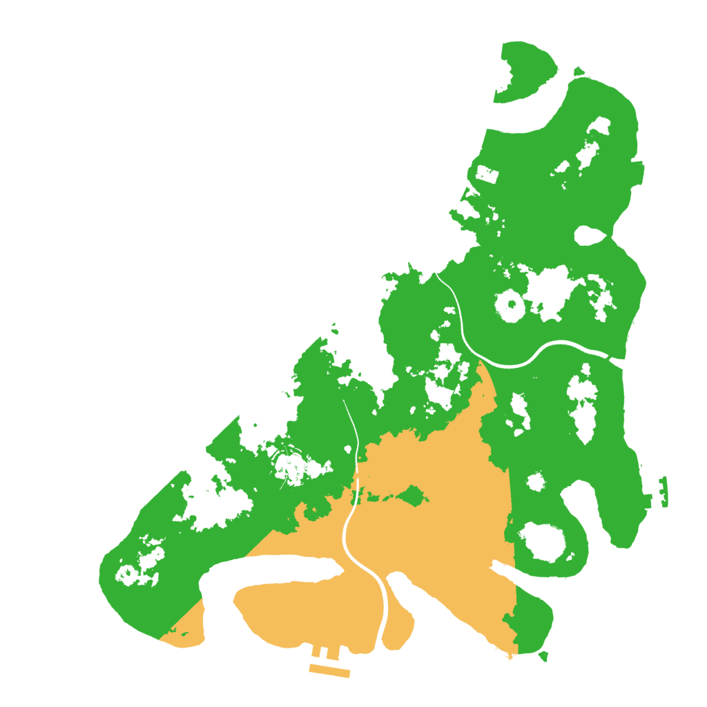 Biome Rust Map: Procedural Map, Size: 3500, Seed: 1561545994