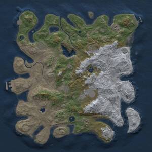 Thumbnail Rust Map: Procedural Map, Size: 4000, Seed: 2002699066, 14 Monuments