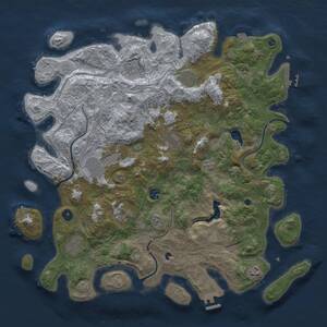 Thumbnail Rust Map: Procedural Map, Size: 4400, Seed: 882421688, 15 Monuments