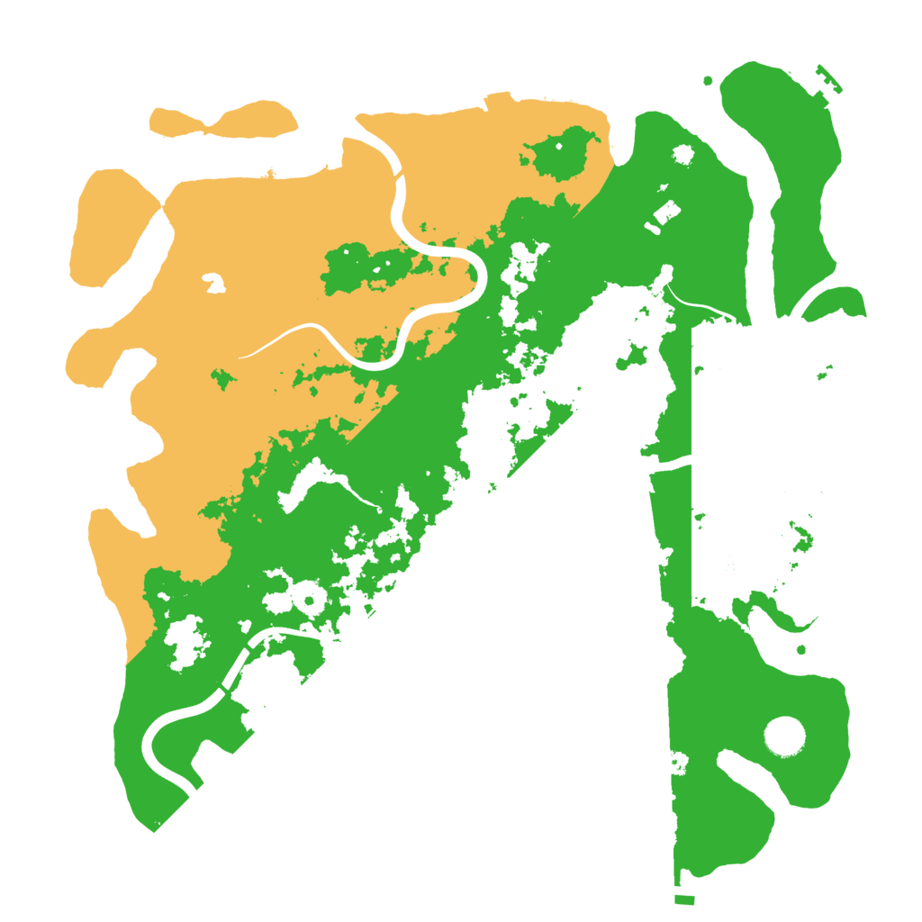 Biome Rust Map: Procedural Map, Size: 4000, Seed: 2435