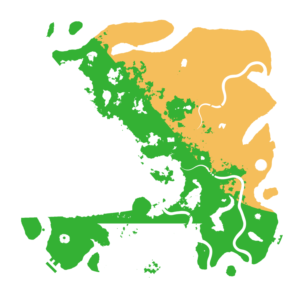 Biome Rust Map: Procedural Map, Size: 4500, Seed: 832