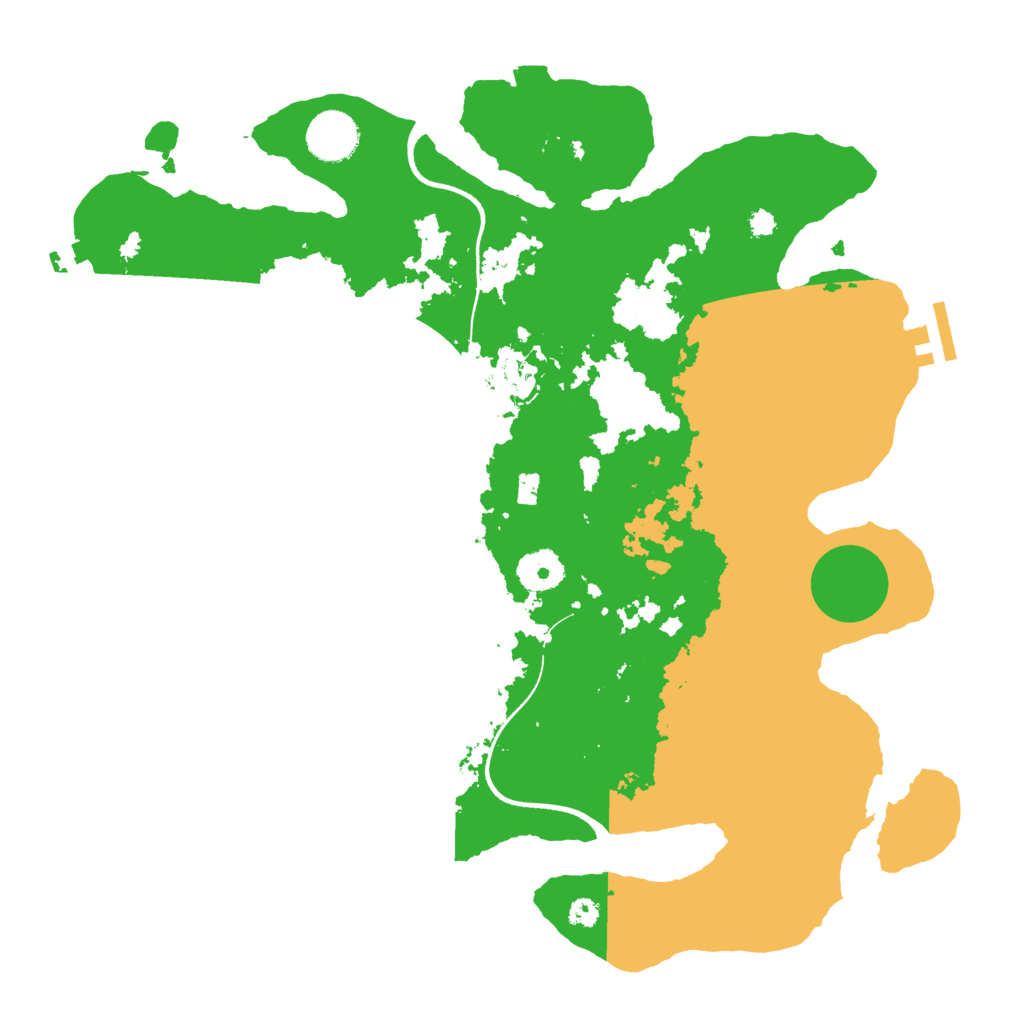 Biome Rust Map: Procedural Map, Size: 3500, Seed: 642998765