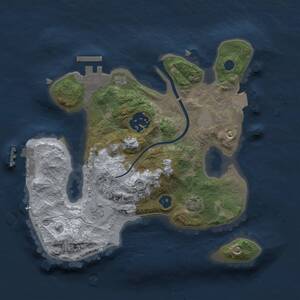 Thumbnail Rust Map: Procedural Map, Size: 2400, Seed: 1274743559, 6 Monuments