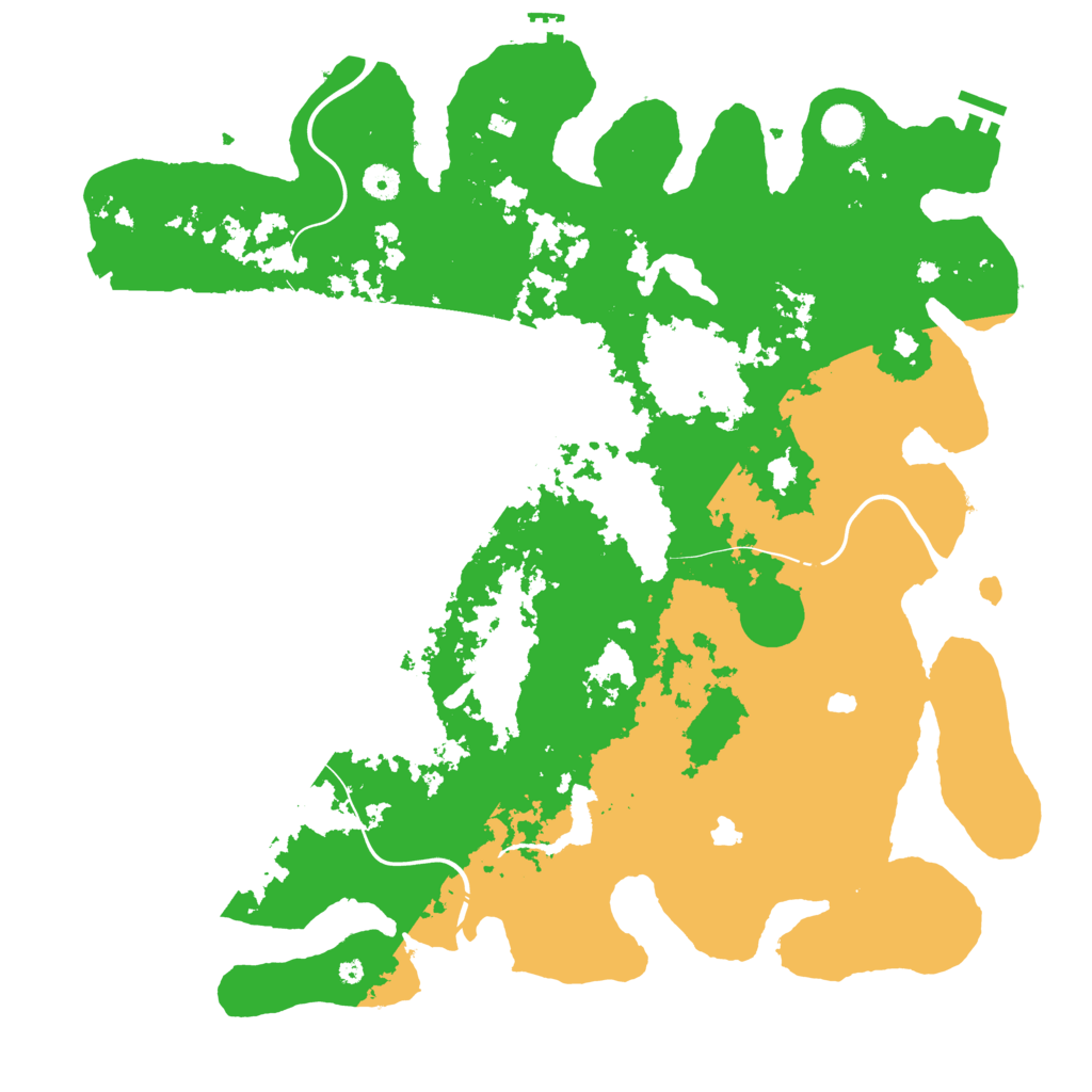 Biome Rust Map: Procedural Map, Size: 4500, Seed: 17488854