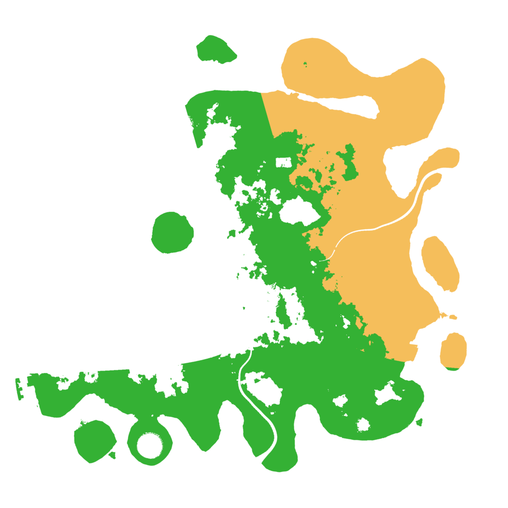 Biome Rust Map: Procedural Map, Size: 3500, Seed: 21414