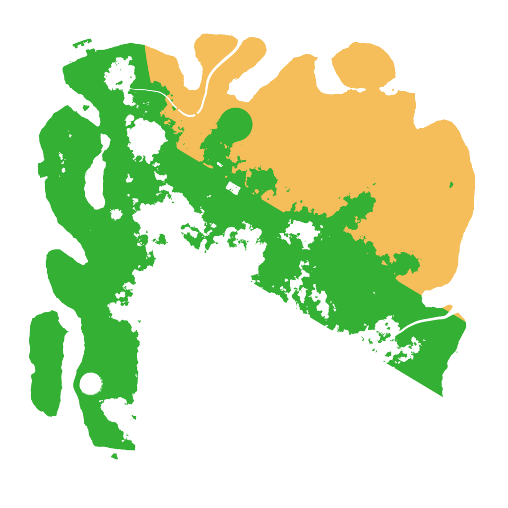 Biome Rust Map: Procedural Map, Size: 3999, Seed: 4206913