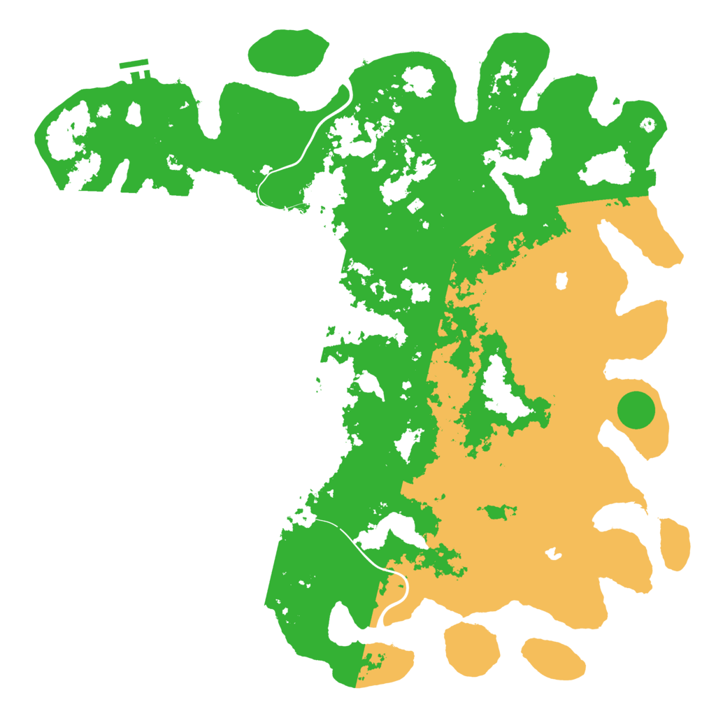 Biome Rust Map: Procedural Map, Size: 5000, Seed: 1895940000