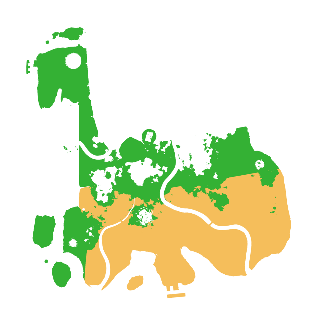 Biome Rust Map: Procedural Map, Size: 3500, Seed: 91234652