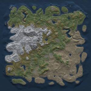 Thumbnail Rust Map: Procedural Map, Size: 5000, Seed: 812, 16 Monuments