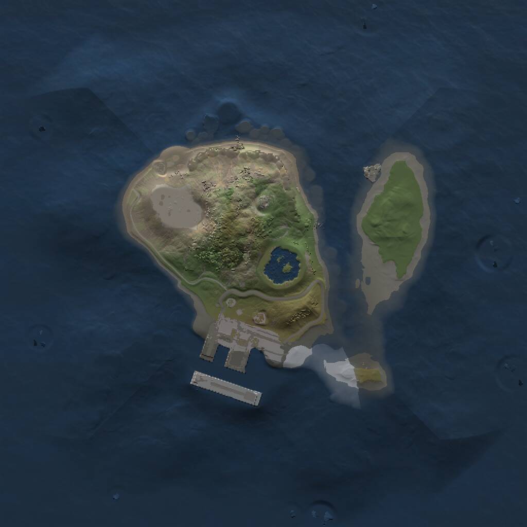 Rust Map: Procedural Map, Size: 1500, Seed: 526195905, 2 Monuments