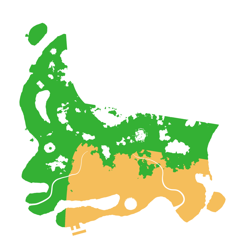 Biome Rust Map: Procedural Map, Size: 3500, Seed: 726755152