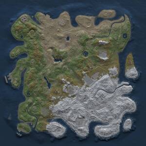 Thumbnail Rust Map: Procedural Map, Size: 4250, Seed: 630633043, 15 Monuments