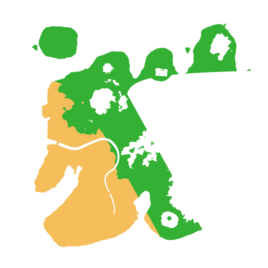 Biome Rust Map: Procedural Map, Size: 2400, Seed: 100000