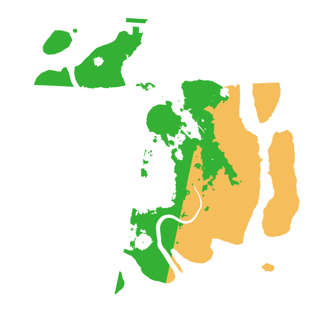 Biome Rust Map: Procedural Map, Size: 3000, Seed: 2727272