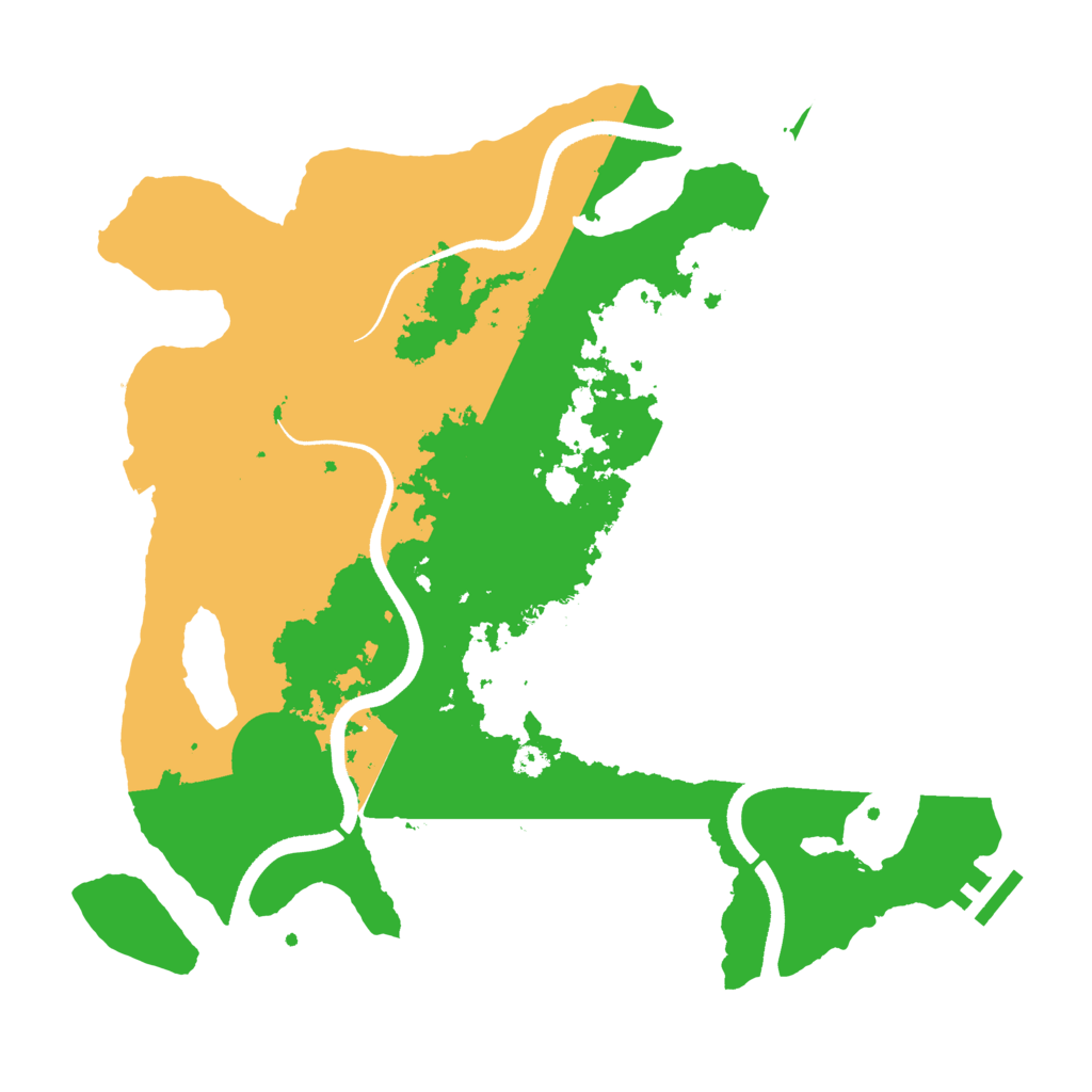 Biome Rust Map: Procedural Map, Size: 3500, Seed: 1928191374