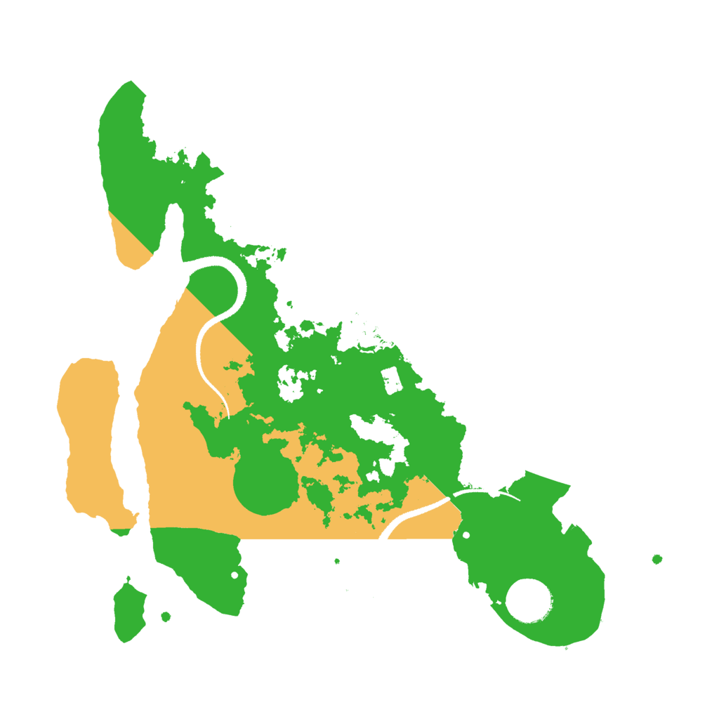 Biome Rust Map: Procedural Map, Size: 3000, Seed: 843329632