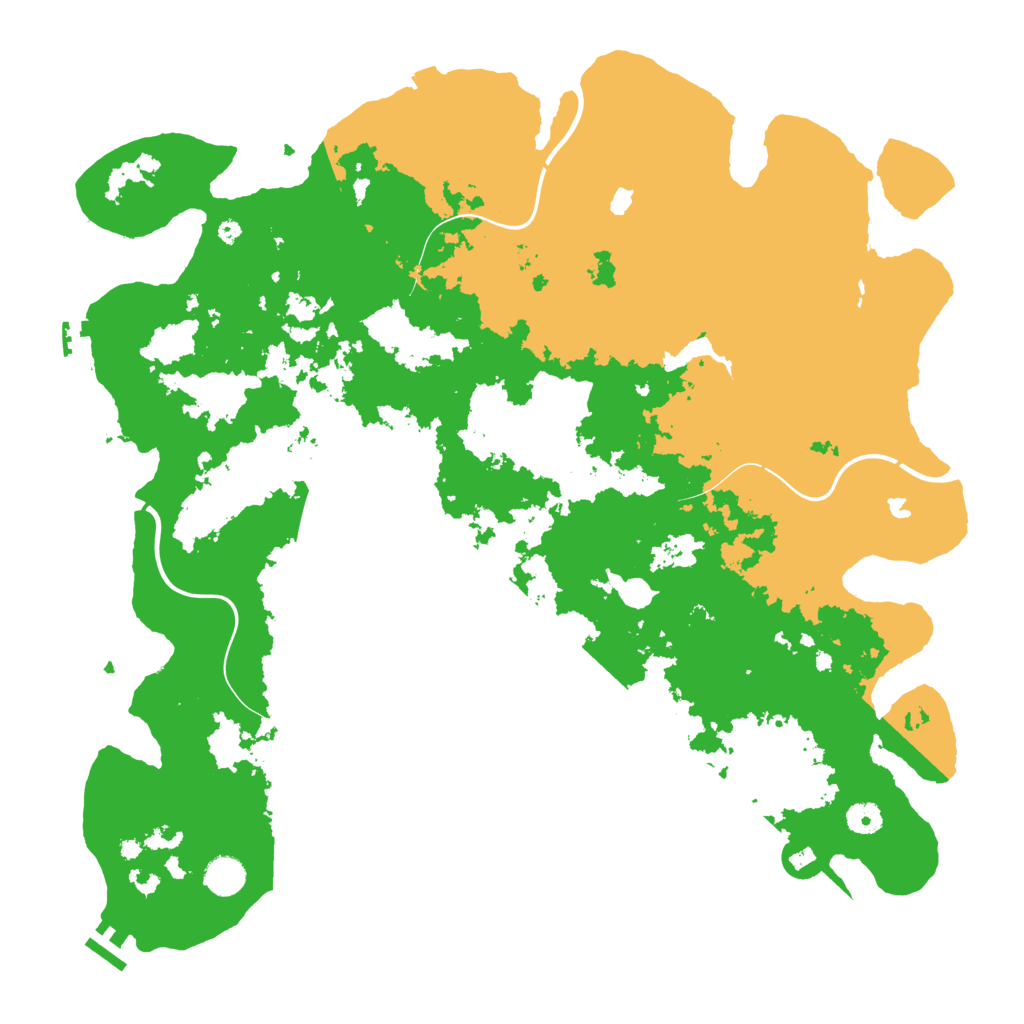 Biome Rust Map: Procedural Map, Size: 4500, Seed: 784231643