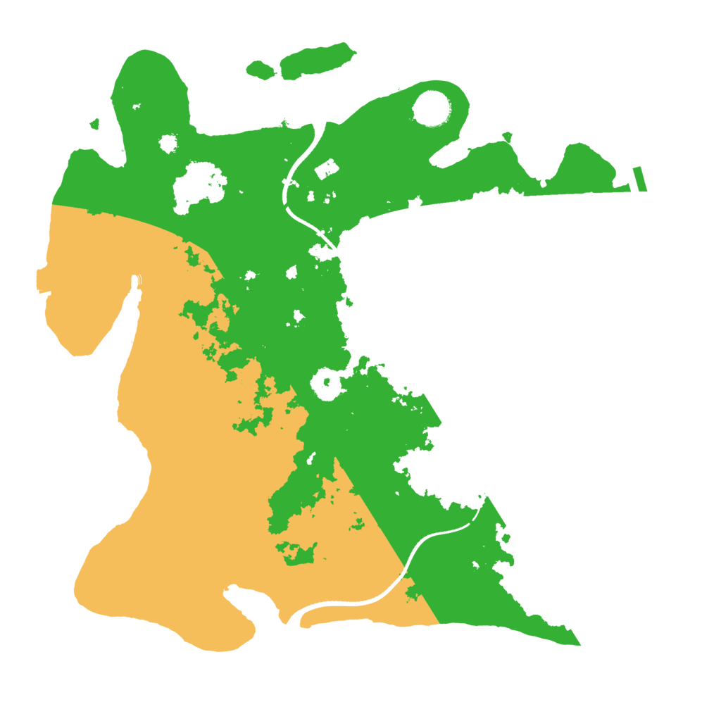 Biome Rust Map: Procedural Map, Size: 3500, Seed: 20686