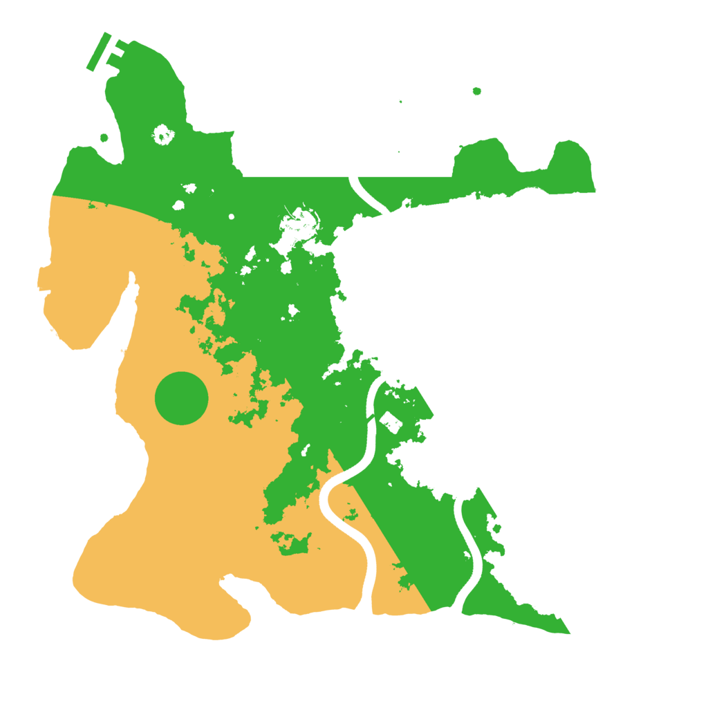 Biome Rust Map: Procedural Map, Size: 3500, Seed: 20686