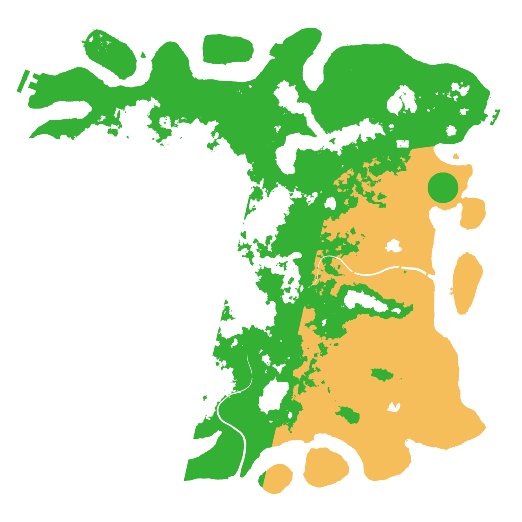 Biome Rust Map: Procedural Map, Size: 4500, Seed: 2038202338