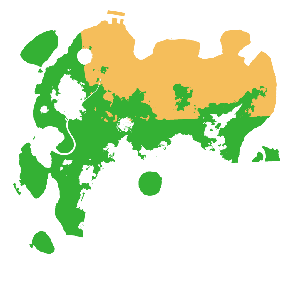 Biome Rust Map: Procedural Map, Size: 3500, Seed: 48695673