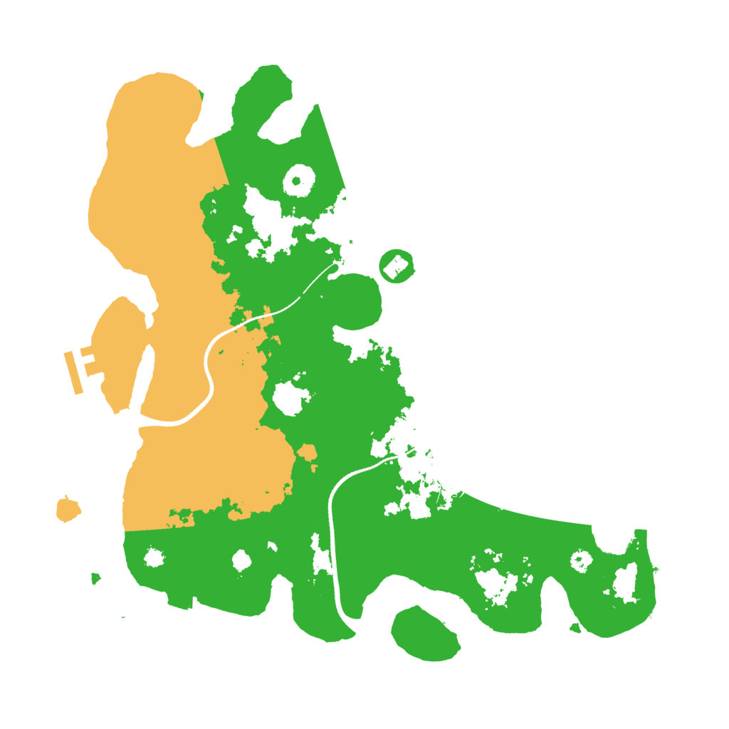Biome Rust Map: Procedural Map, Size: 3400, Seed: 2099170582