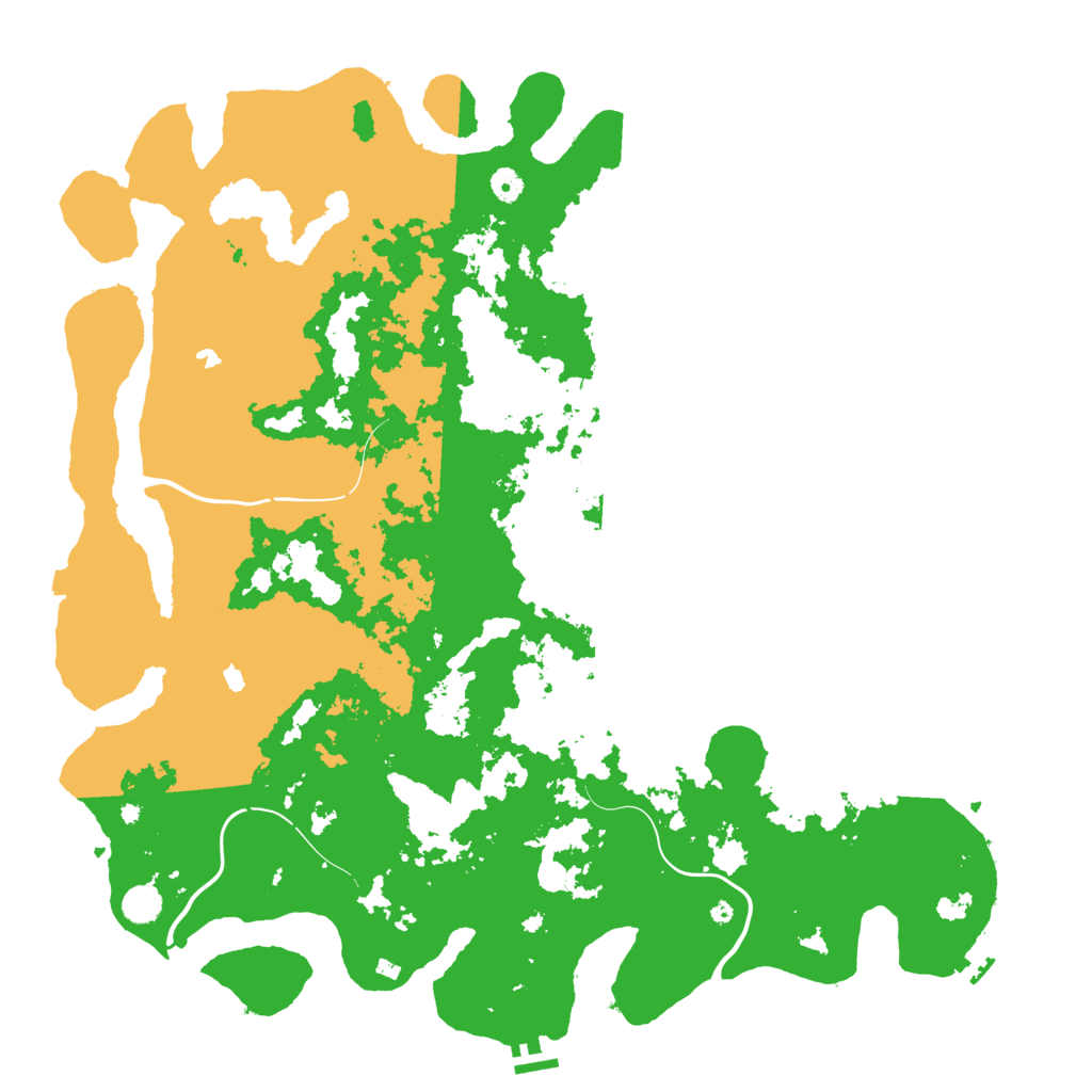 Biome Rust Map: Procedural Map, Size: 5000, Seed: 496342581