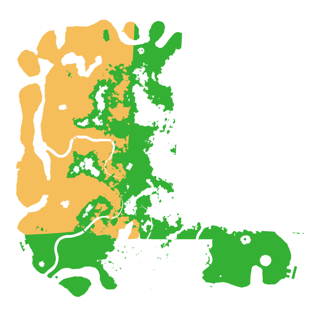 Biome Rust Map: Procedural Map, Size: 5000, Seed: 496342581