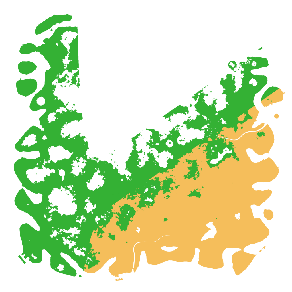 Biome Rust Map: Procedural Map, Size: 6000, Seed: 7982729