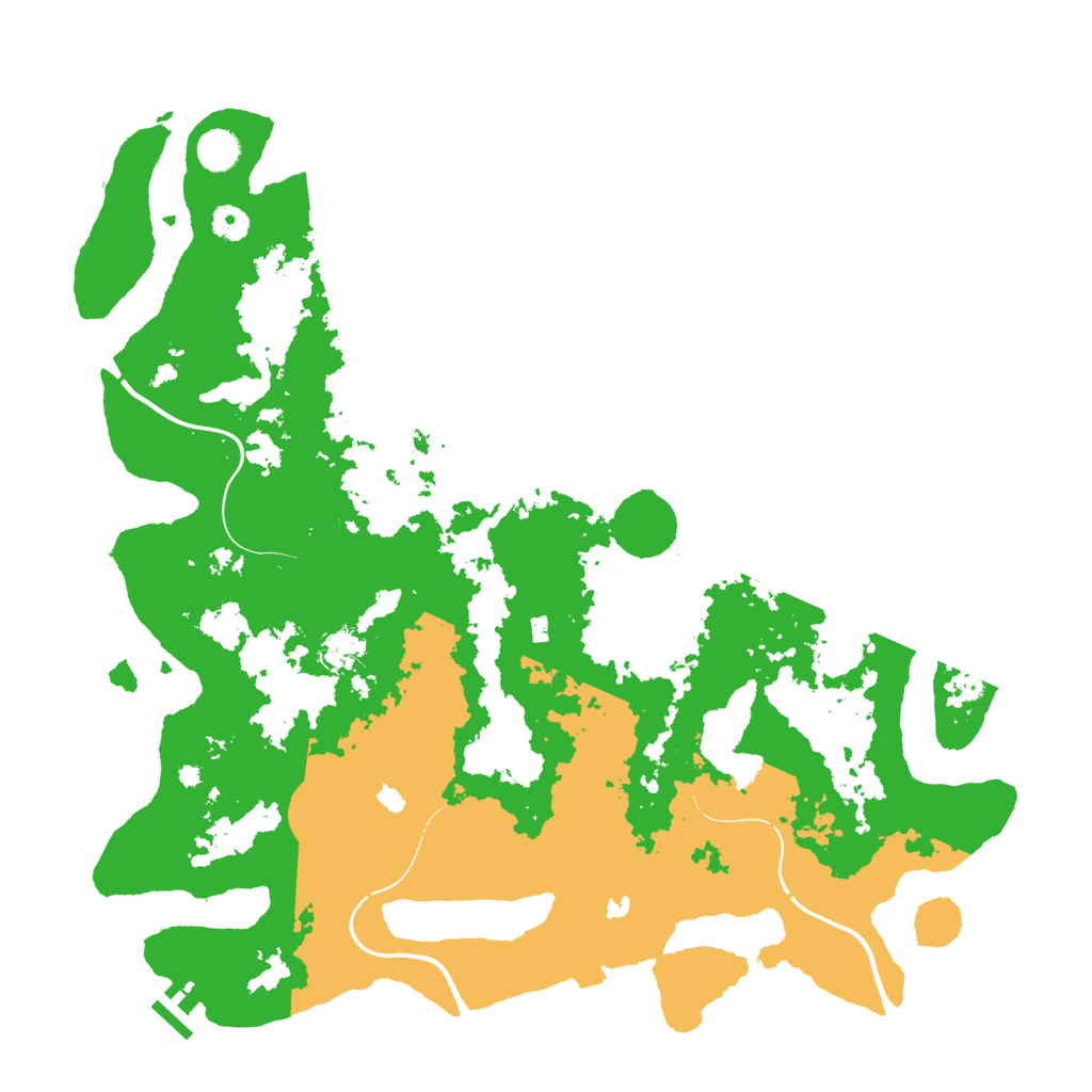Biome Rust Map: Procedural Map, Size: 4500, Seed: 18106