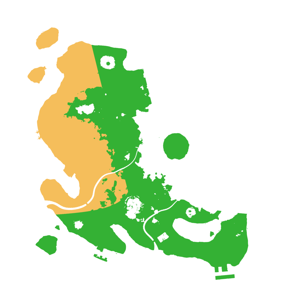 Biome Rust Map: Procedural Map, Size: 3100, Seed: 148588794