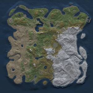 Thumbnail Rust Map: Procedural Map, Size: 4500, Seed: 783222642, 16 Monuments