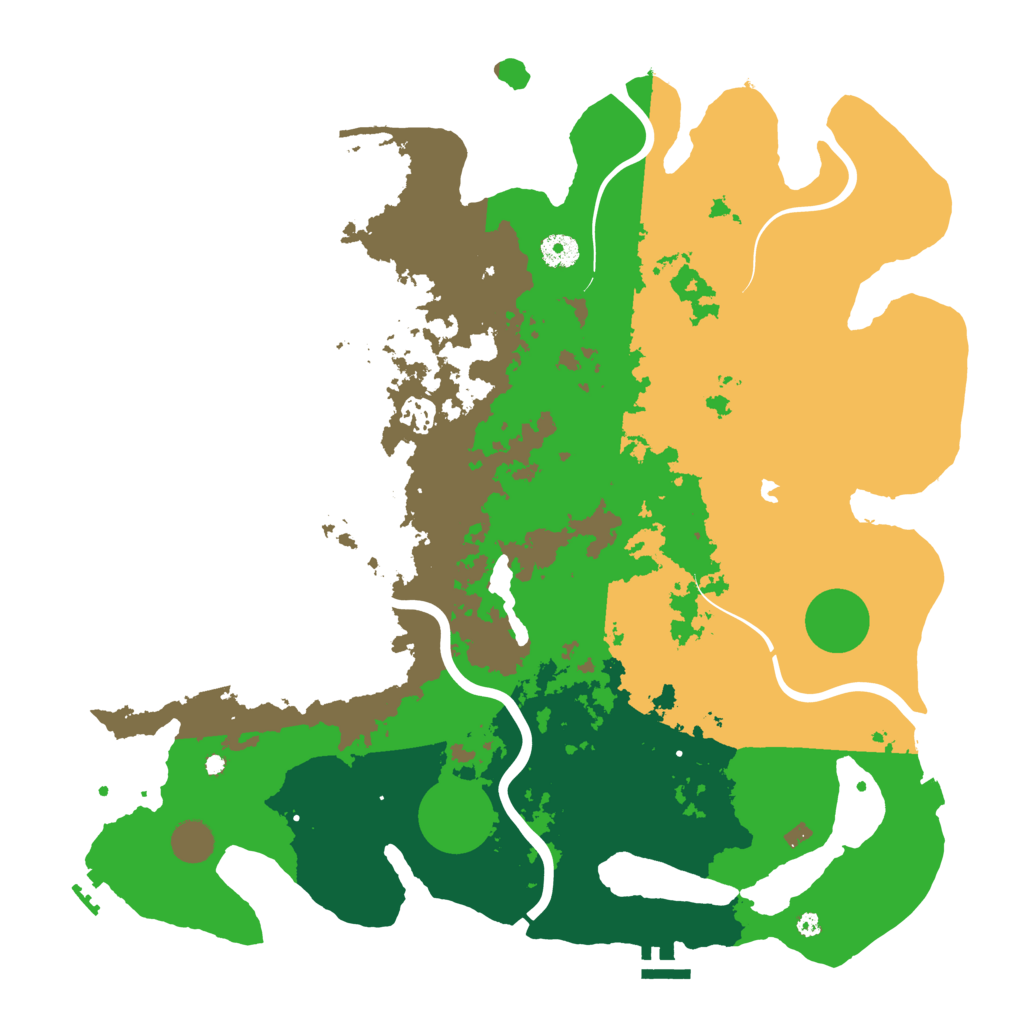 Biome Rust Map: Procedural Map, Size: 4200, Seed: 895398629